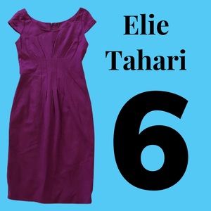 Sz 6 Elie Tahari Purple Dress